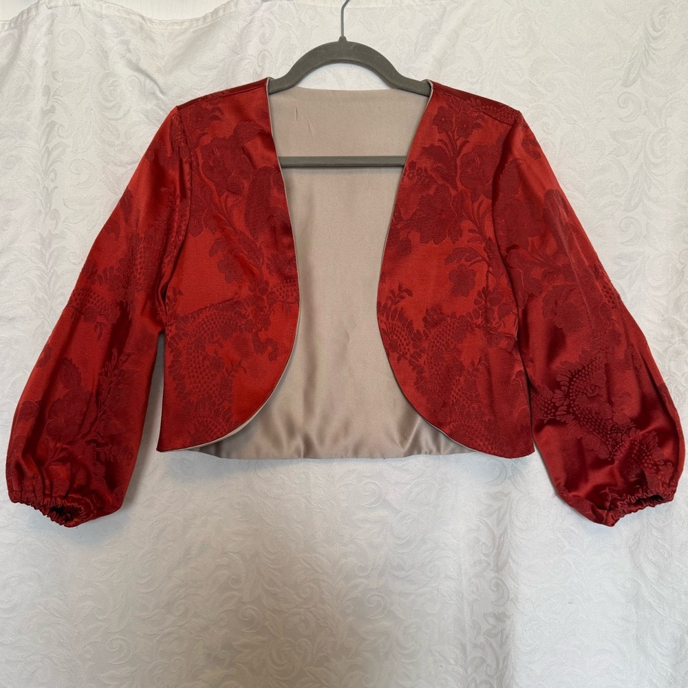 Rust Red Bolero Jacket